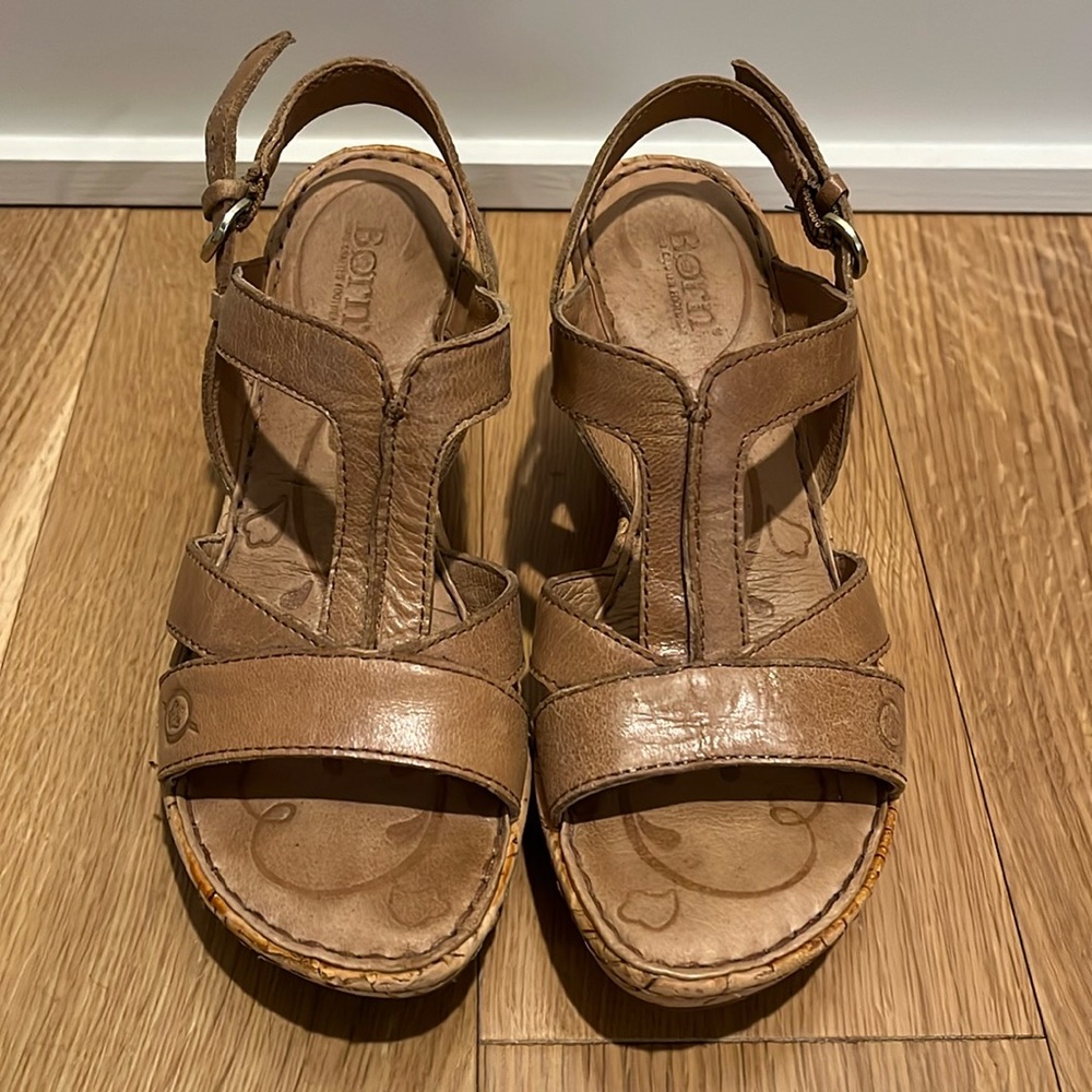 Born Vinata Wedge Sandals, 6M - Picture 2 of 10